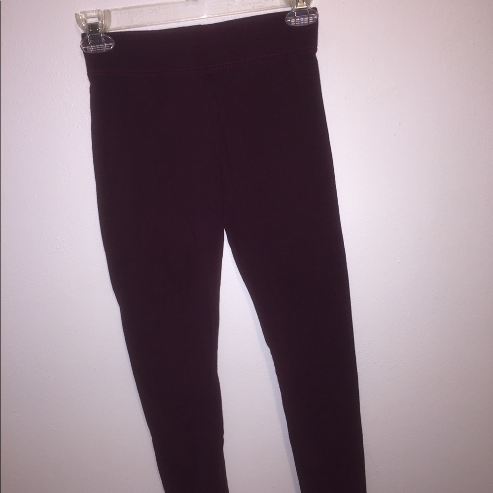 Maroon aerie leggings